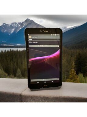 LG-VK810 16gb BLACK (Verizon Unlocked) Tablet + w/Blue Cover READ